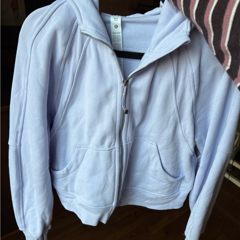 lululemon athletica Light Purple Full Zip Scuba Hoodie